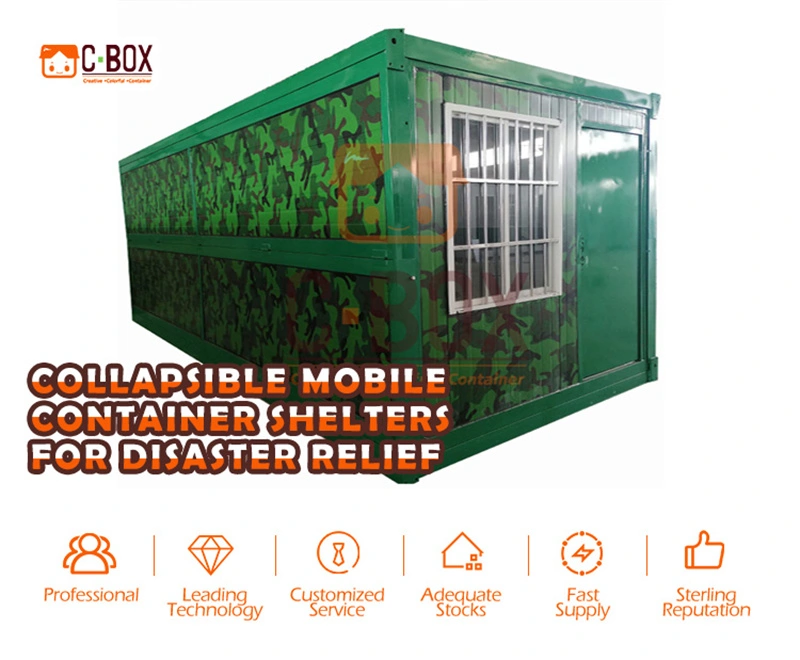 kabin kontainer yang dapat dilipat untuk perumahan pascabencana