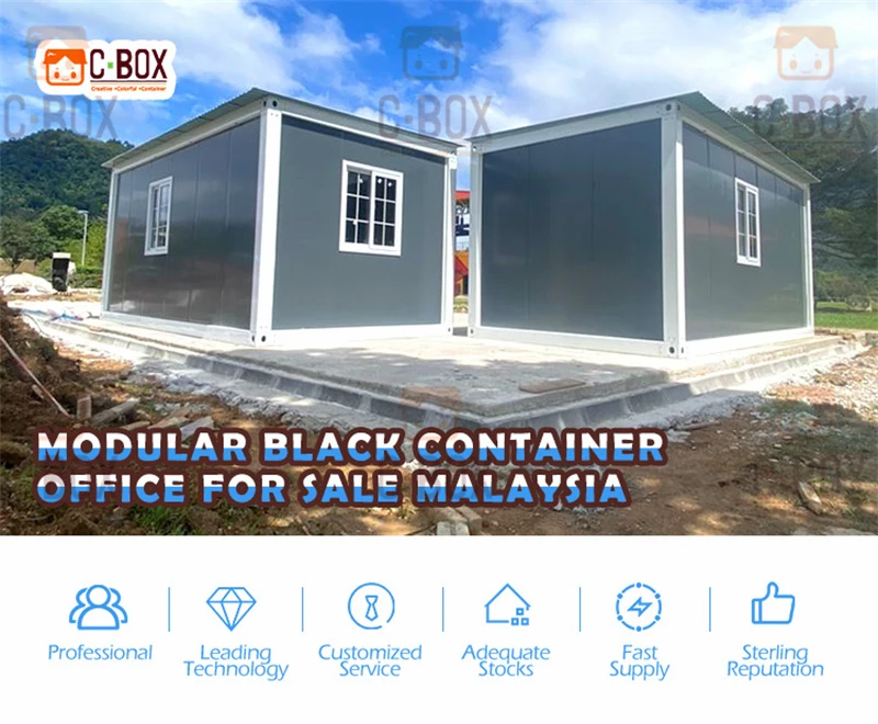 rumah kontainer hitam