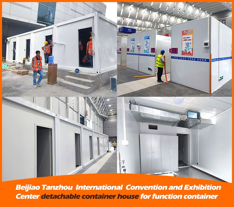 Pusat Konvensi dan Pameran Internasional Beijiao Tanzhou rumah kontainer yang dapat dilepas untuk wadah fungsi